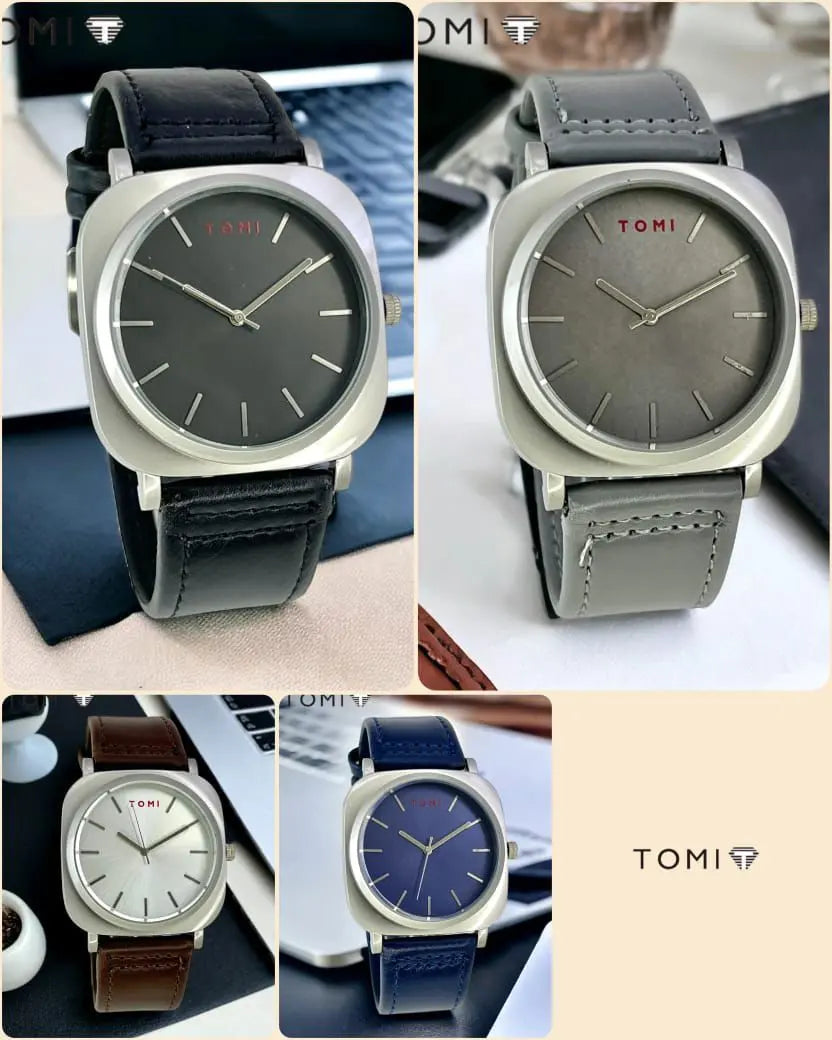 St004✅ TOMI’s Best-Selling Leather Watches – Pack of 2