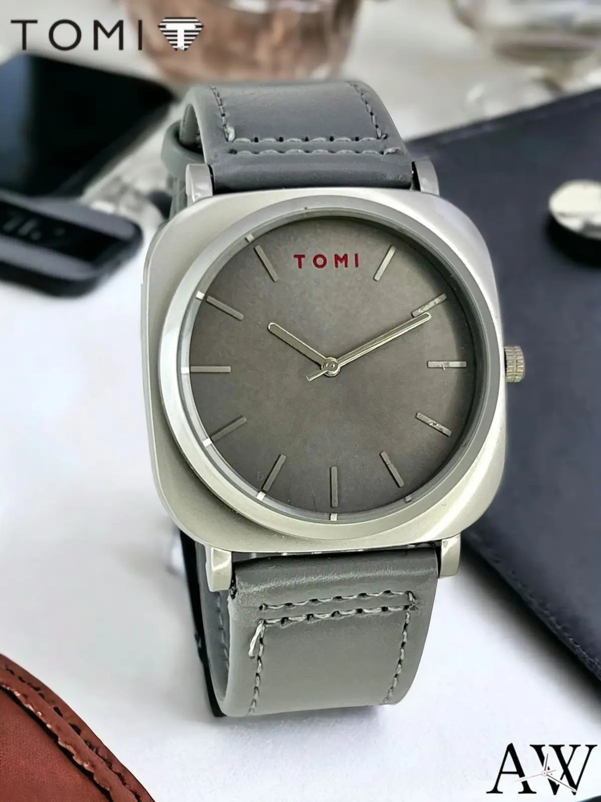 St004✅ TOMI’s Best-Selling Leather Watches – Pack of 2