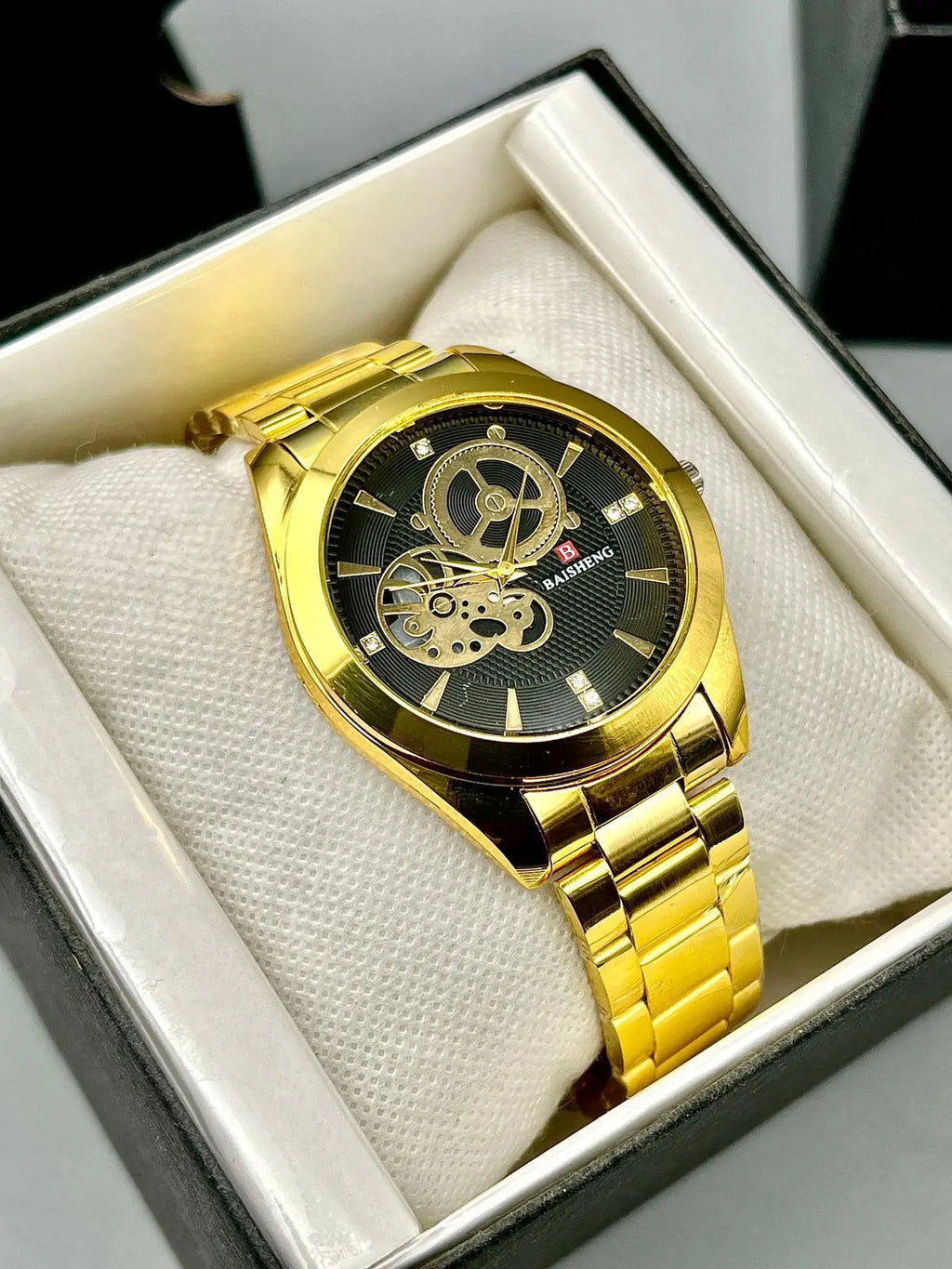 St005✅ Luxury Beisheing Steel Chain Watch Buy 1 Get 1 Free