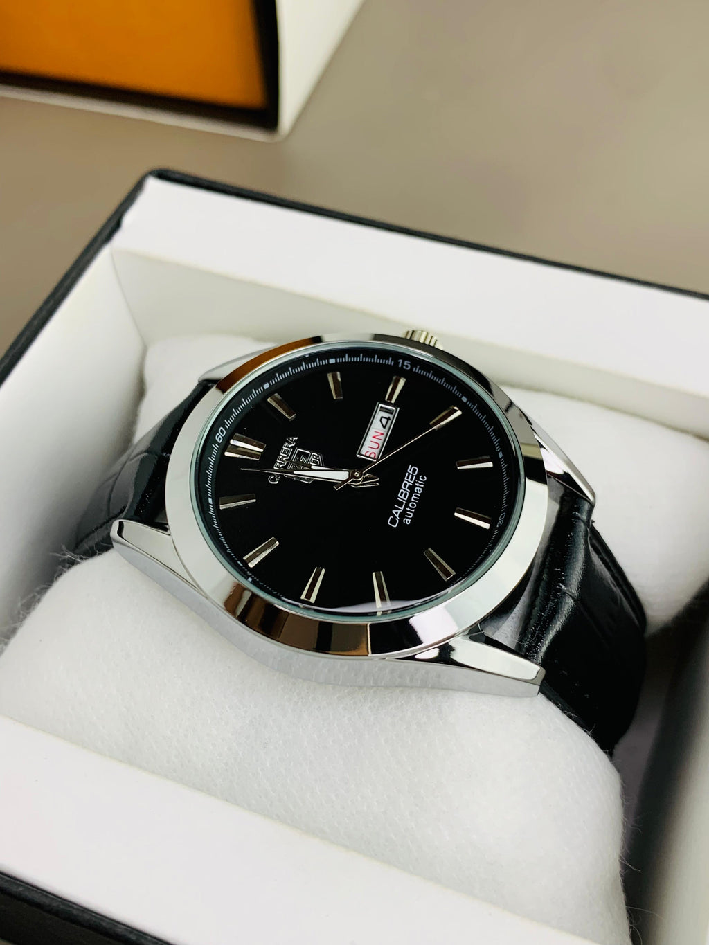 Introducing ST-012! 🔥 Bold & Sleek Black Gents Watch with Date Function & Master Lock. 🔒 Water Resistant & Waterproof Design! 🖤 15 Days Return & Exchange Policy. ⏳ Limited Time Offer – Grab Yours Now and Elevate Your Style! 🚀