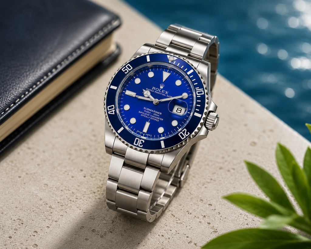 Stillver Deep Series |Black and Blue Ceramic Bezel Diver Watch | Stainless Steel