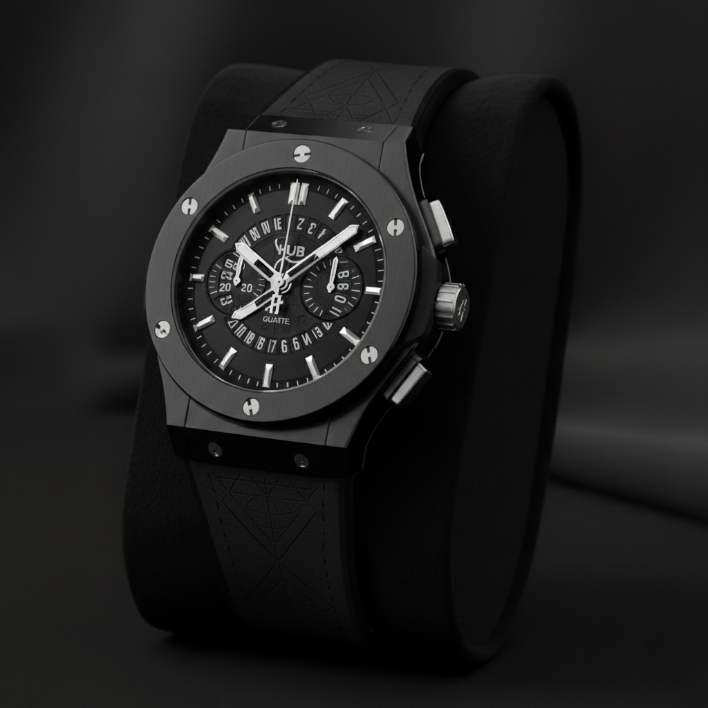 St-011 Style Luxury Leather Strap Watch for Men – Premium Look (Black, Navy Blue, Grey)