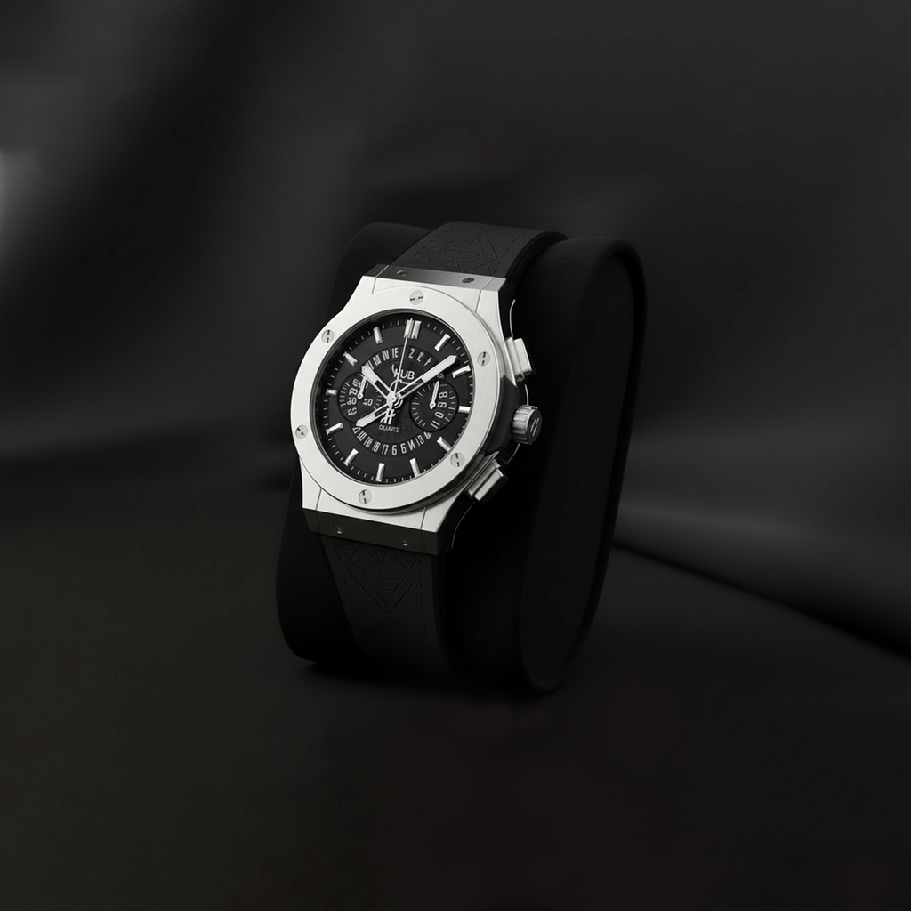 St-011 Style Luxury Leather Strap Watch for Men – Premium Look (Black, Navy Blue, Grey)